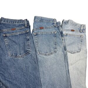 Rustler Lot of 3 Regular Fit Straight Leg Denim Jeans Blue Cotton 32x30